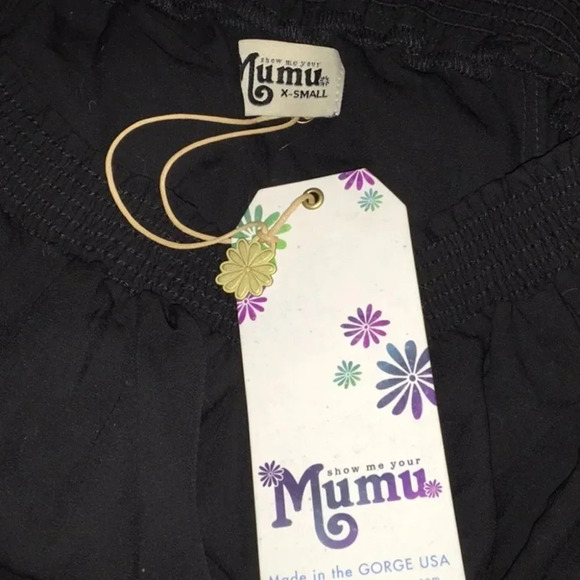 Show Me Your Mumu Hacienda Black Maxi Dress Ruffle - Picture 4 of 6